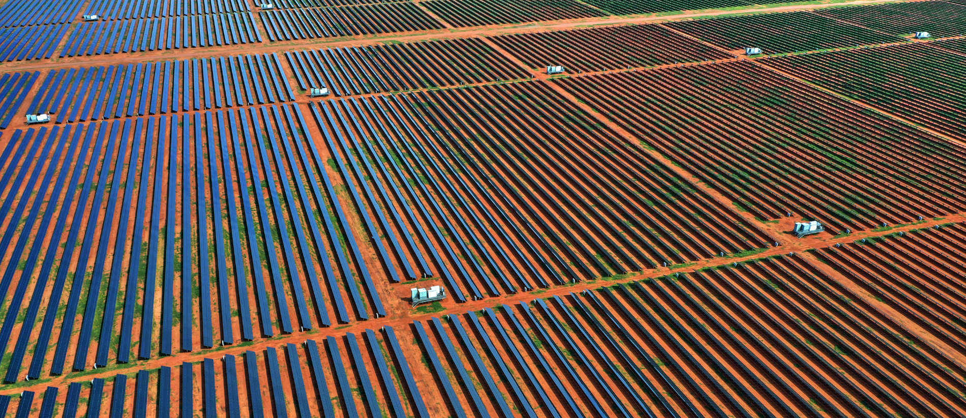 Solar panel field in Australia