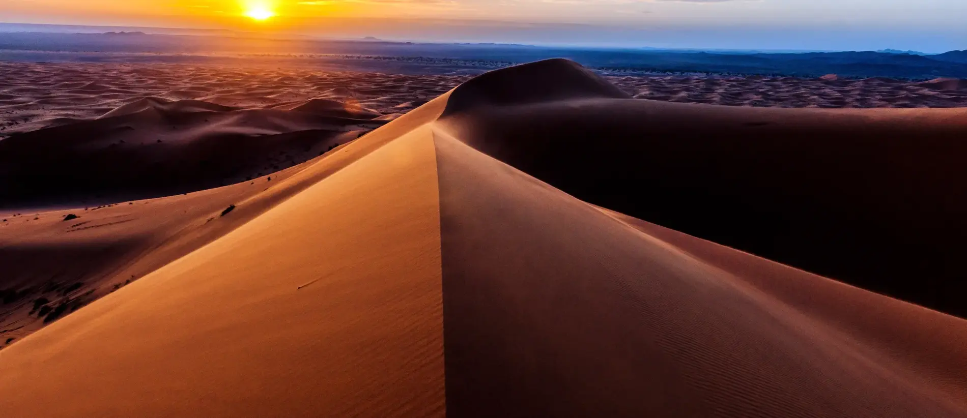Sand dunes in Erg Chebbi desert at sunrise, Morocco,North Africa.XXXL,Nikon D3x