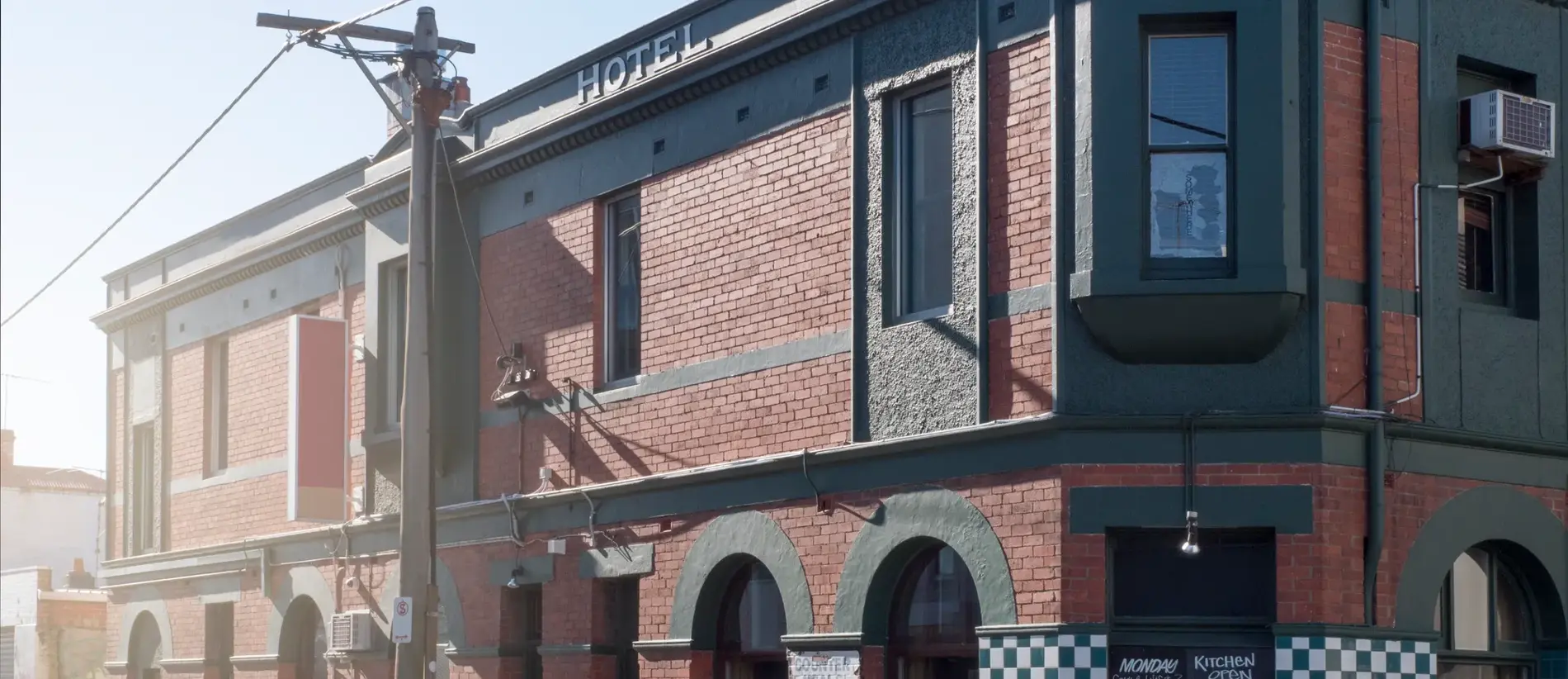 Traditional hotel and pub exterior