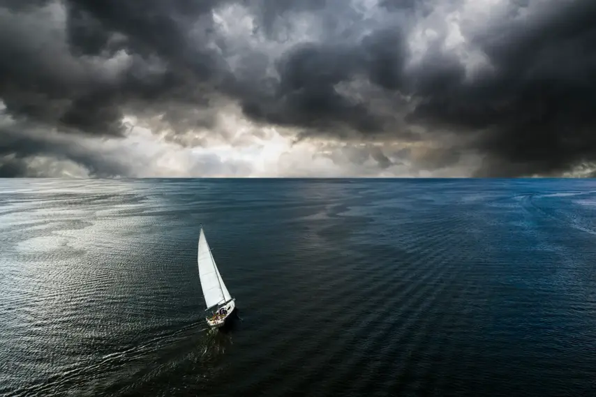 Yachting, luxury vacation at sea