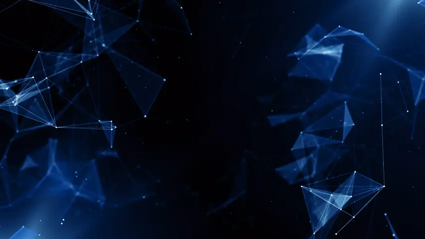 Plexus abstract network background Animation of a blue growing network of connected lines and dots, with light trails. Abstract communications, technology, internet, plexus, In High Definition. social media concepts etc.