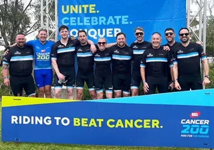 On 4–5 October, Team Lockton once again joined the MACA Cancer 200- Ride for the Perkins, marking our 10th consecutive year supporting the Harry Perkins Institute of Medical Research.