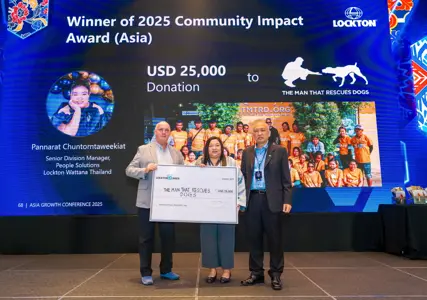 Lockton Wattana Thailand’s CSR leader Pannarat Chuntorntaweekiat drives community impact through education, charity, and volunteer initiatives across Thailand.

Extended SEO Description (for website section or blog):
Empowering change through compassion and collaboration, Pannarat Chuntorntaweekiat leads Lockton Wattana Thailand’s CSR initiatives to support disadvantaged communities, enhance education, and improve lives. Her leadership earned the 2025 Lockton Cares Community Impact Award, recognizing her efforts in organizing volunteer programs, donation campaigns, and partnerships with charities such as The Man That Rescues Dogs and the Good Shepherd Sisters Thailand. From school restoration projects to fundraising and transparency dashboards, her work continues to strengthen community engagement and inspire others to give back.