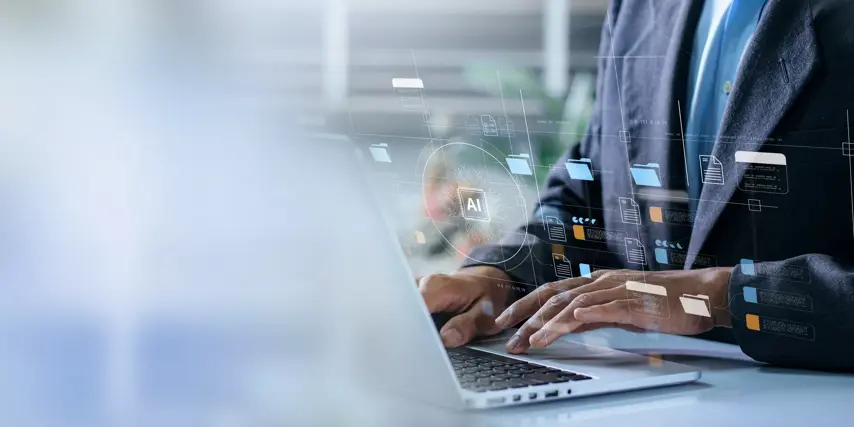Businesspeople employ artificial intelligence (AI) in document management systems, online documentation databases, and digital file storage systems or software to efficiently archive firm data.