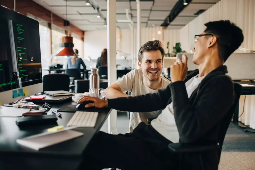 Fintech smiling work