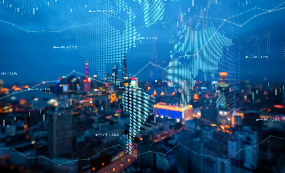 global communication network concept