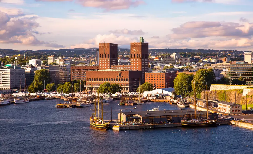 Oslo is the capital and the most populous city in Norway. Oslo City Hall, designed by Arnstein Arneberg and Magnus Poulsson, houses the city council, city administration, and art studios and galleries.