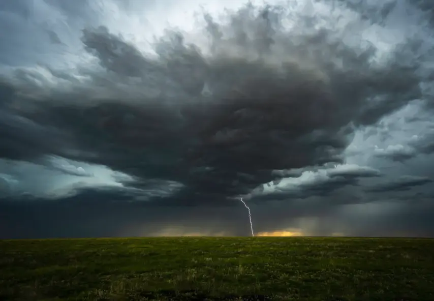 lightning and mesocyclones in the US