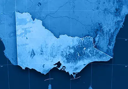 "3D render and image composing: Topographic Map of Victoria, Australia. Including state borders, rivers and accurate longitude/latitude lines. Very high resolution available! High quality relief structure!Relief texture and satellite images courtesy of NASA. Further data source courtesy of CIA World Data Bank II database.Related images:"